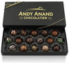 Andy Anand Luxurious Dark Chocolate Truffles Gift Box, 24 Pieces, Handmade Gourmet Flavors - Perfect For Indulgence And Gifting