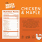 The New Primal Chicken & Maple Snack Mates, Gluten Free, Low Sugar, High Protein Jerky Sticks, 15 Count