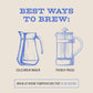 Bizzy Organic Cold Brew Coffee Dark & Bold Blend Coarse Ground 1 LB Blue