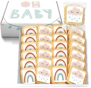 Boho Baby Cookies Individually Wrapped Party Favors Baby Shower 24 Pack Bulk for Kid