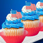Sentovac 4Th Of July Sprinkles Patriotic Nonpareils 2Mm Mini Red White Blue Peals Sprinkles Edible Sugar For Cake Cupcake Topper