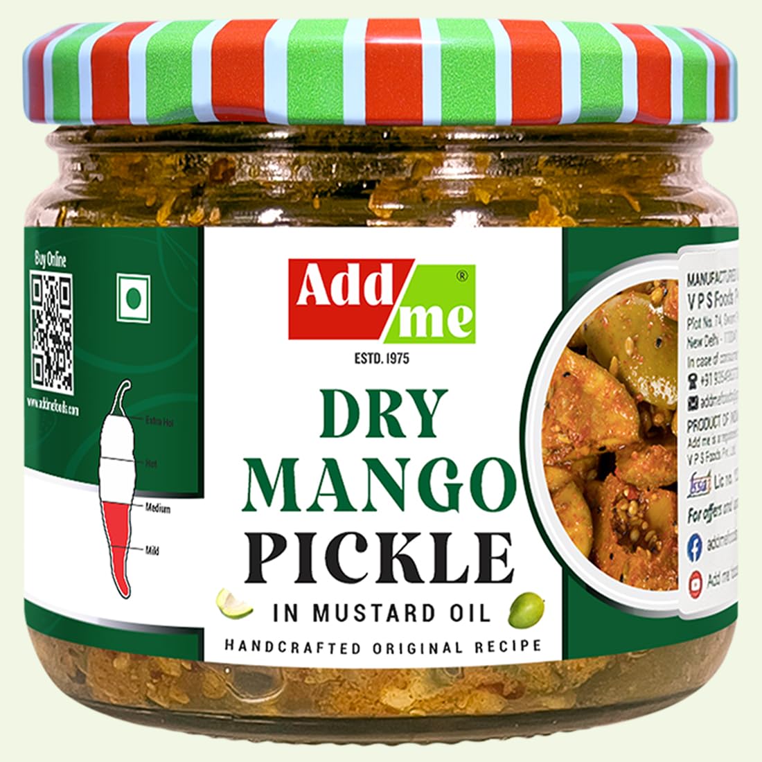 Add Me Homemade Sukha North Indian Aam Ka Achar 300 G, Fresh Dry Mango Pickle Very Less Mustard Oil 300Gm Mothers Made Ready To 