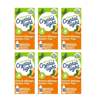 Crystal Light On-The-Go Drink Mix Packets, Zero Sugar Powdered Water Enhancer, Natural Flavor Low Calorie Beverage Mix, Made wit