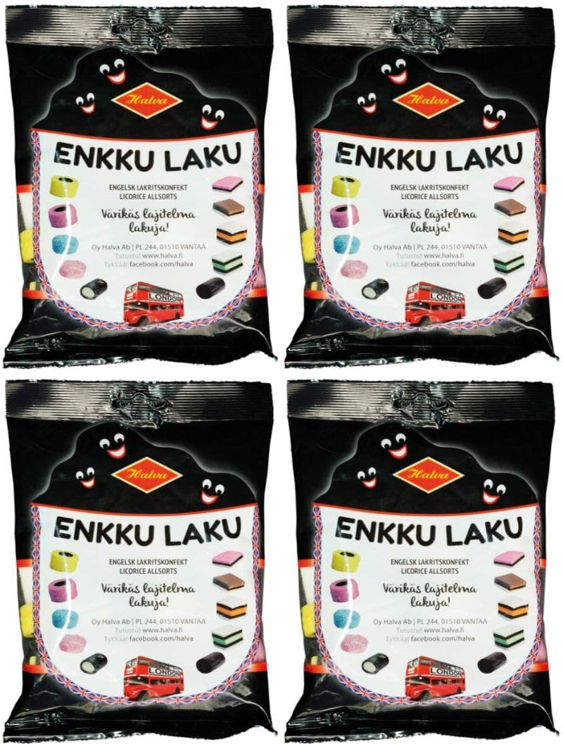 Halva Enkku Original Liquorice 4 Packs of 240g