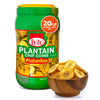 LULU Plantain Chip Coins - Original Flavor, 20 oz Jar - Crunchy Plantain Slices - No Artificial Colors or Preservatives - Ready-