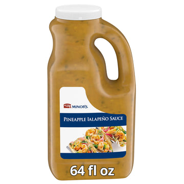 Minors Vegan Pineapple Jalapeno, Cooking Sauce and Marinade, Great on Chicken, Seafood and Flatbreads 5 lb Jug