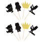 24 Pcs Glitter Where The Wild Things Are Inspired Cupcake Toppers Wild One Crown Cupcake Picks Baby Shower Kids Birthday Party C