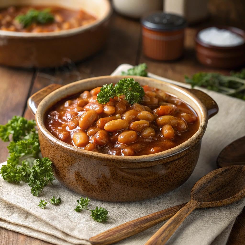 BUSH S BEST 15.8 oz Canned Bluey Original Baked Beans, Source of Plant Based Protein and Fiber, Low Fat, Gluten Free, (Bluey),