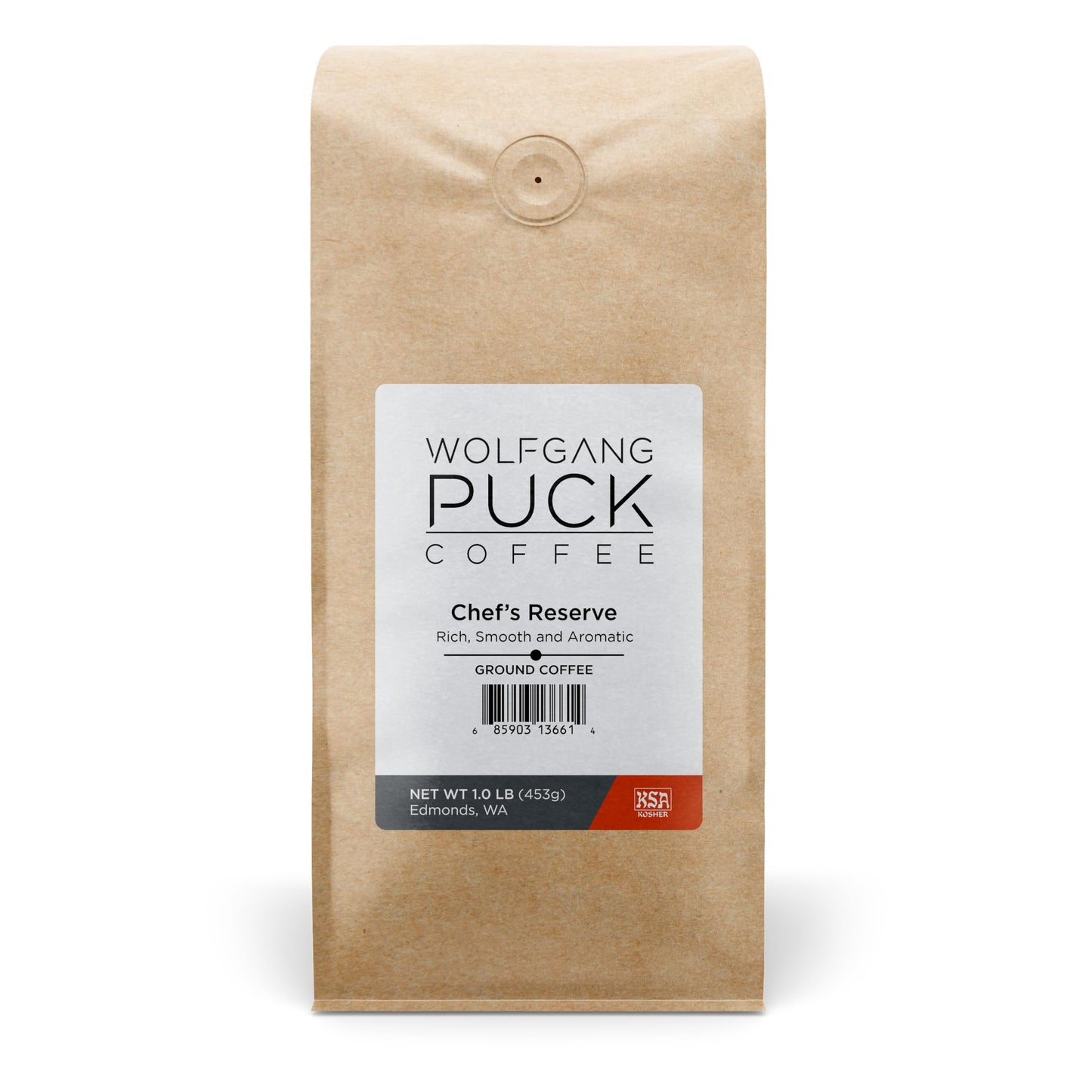 Wolfgang Puck Coffee, Chefs Reserve, Ground, 1 lb. bag (Pack of 1)
