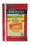 Sargento Ultra Thin Natural Swiss Sliced Cheese, 18 Slices