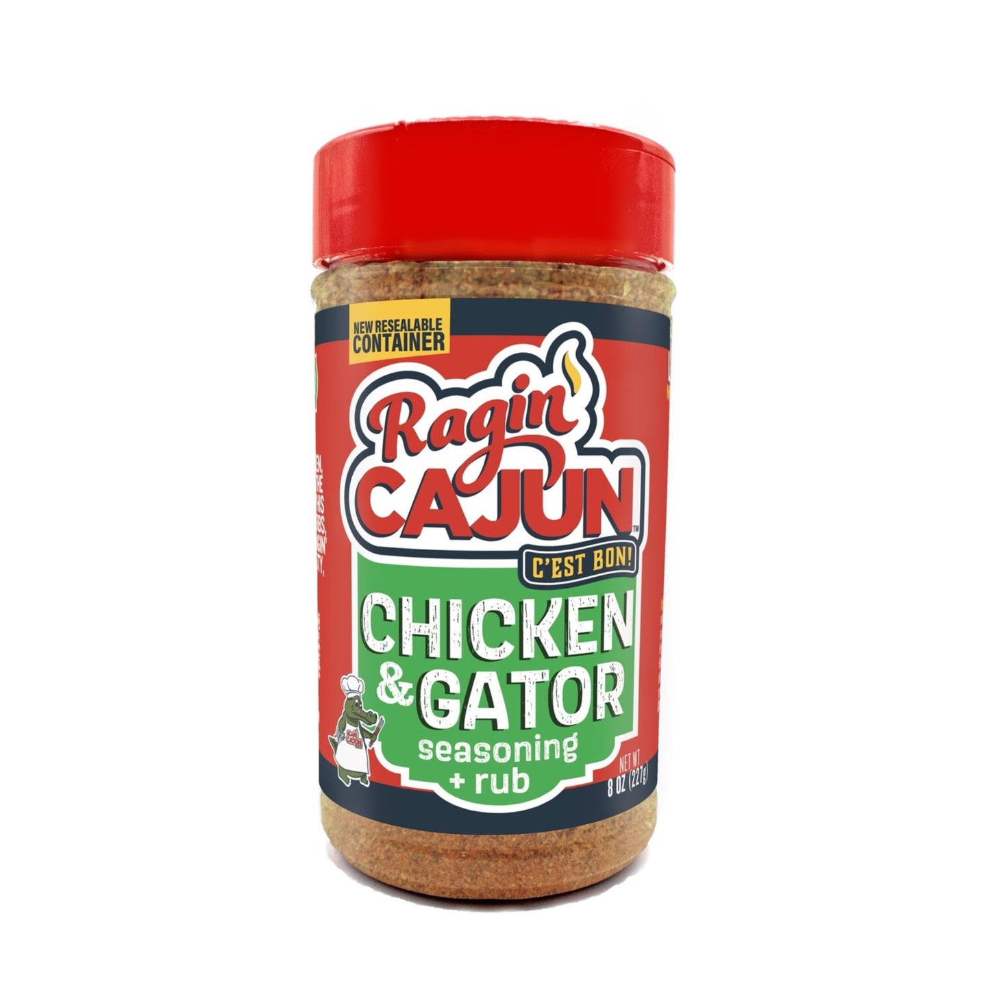 Ragin' Cajun Chicken Or Gator Cajun Seasoning 8 Oz (Pack Of 1)