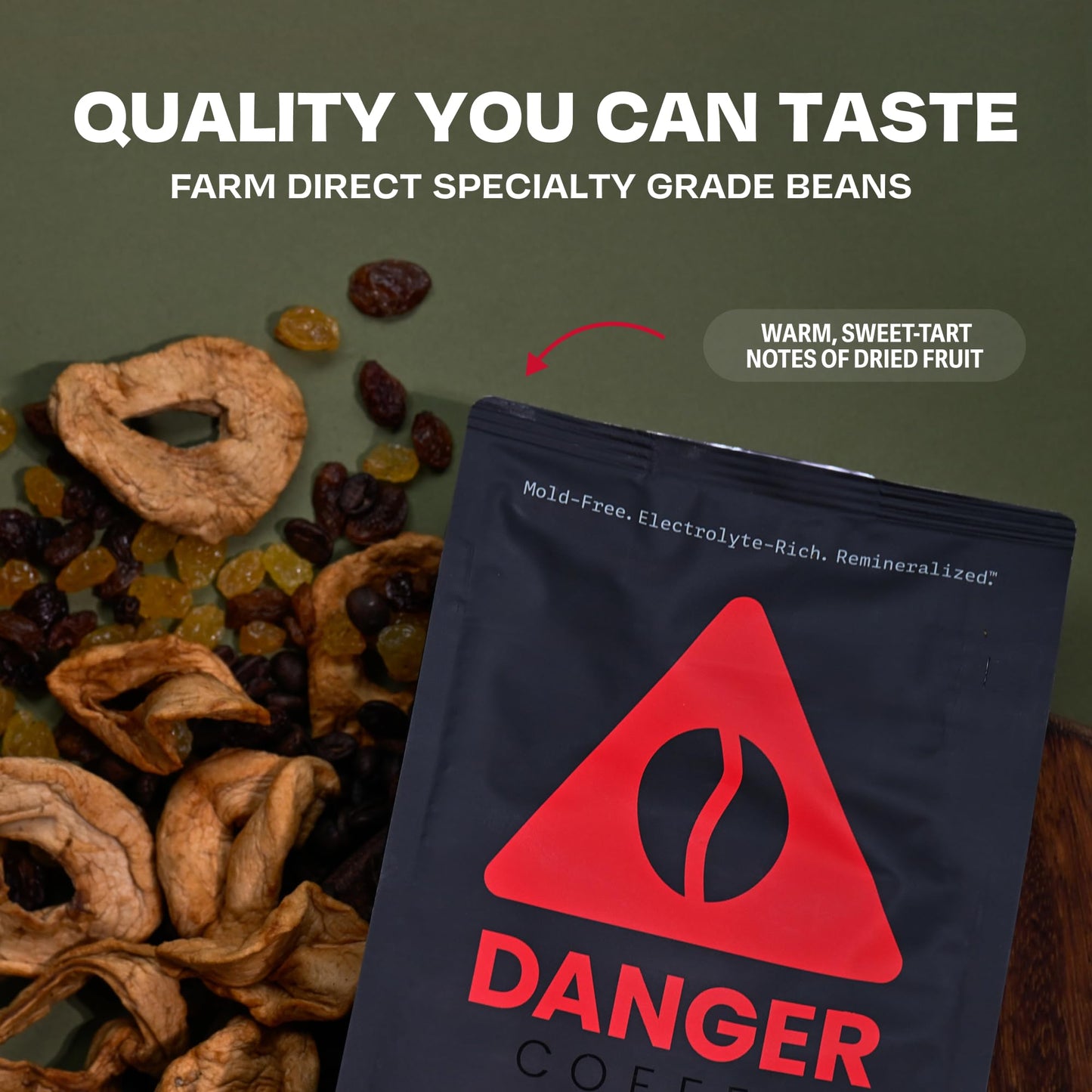 Danger Coffee by Dave Asprey  Remineralized  Mold Free & Lab Tested Swiss Water Decaf Whole Bean Coffee  Medium Roast  Decaffeinated 10.9 Ounce