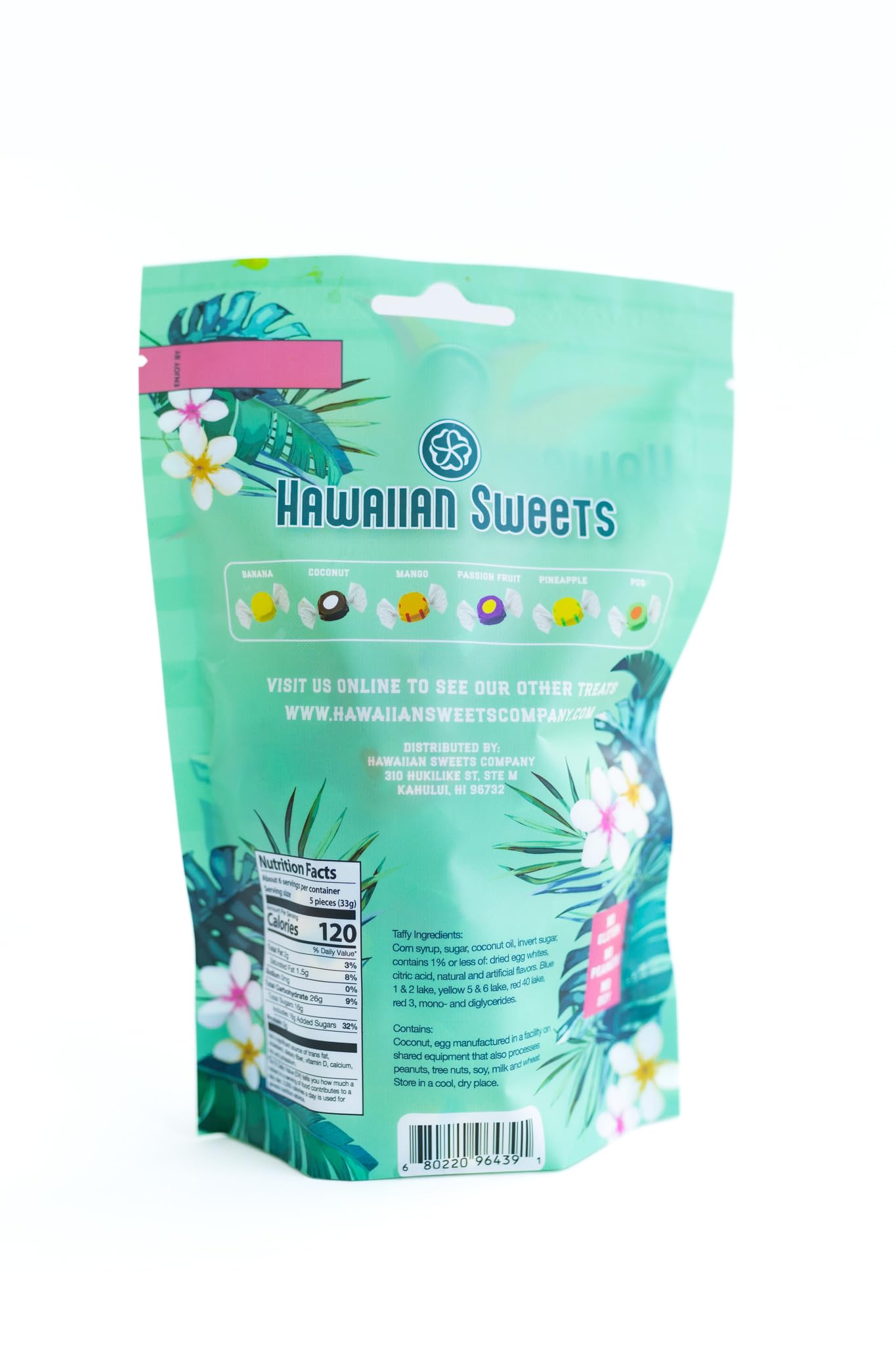 Hawaiian Mix Taffy | 7Oz Bag Tropical Salt Water Taffy Flavors