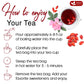 Premium Rosehip Tea Bags, 100% Natural & Pure from Rose Hip Fruits.