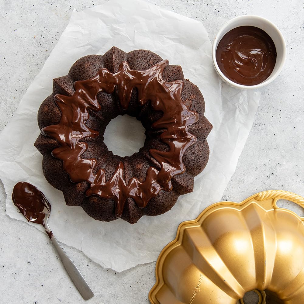 Nordic Ware Double Chocolate Bundt Cake Mix, 28.2 Ounce, Brown, Model 77724