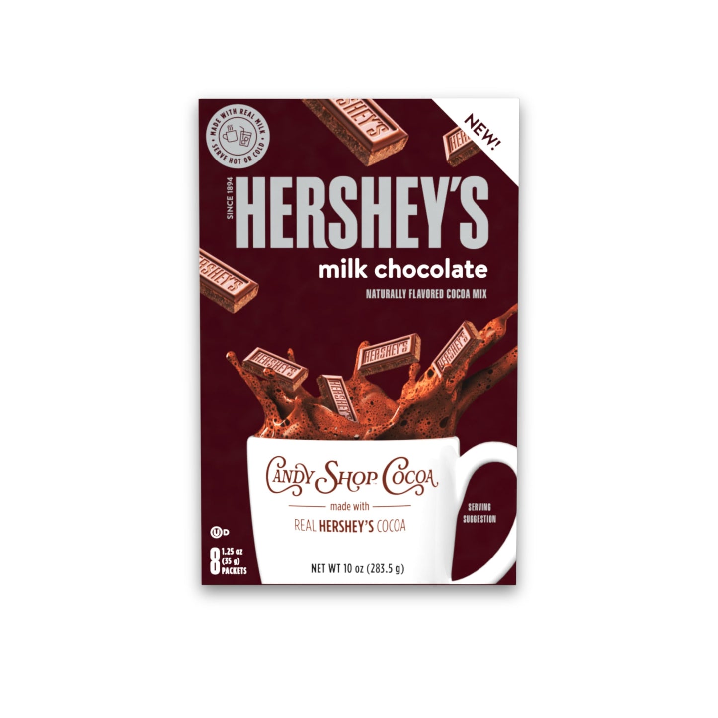 Candy Shop Cocoa Mix Variety Pack, Hot Chocolate, HERSHEY S Milk Chocolate, REESES Peanut Butter Cup, YORK Peppermint Pattie, M