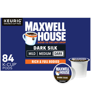 Maxwell House Dark Silk Dark Roast K-Cup Coffee Pods (84 ct Box)