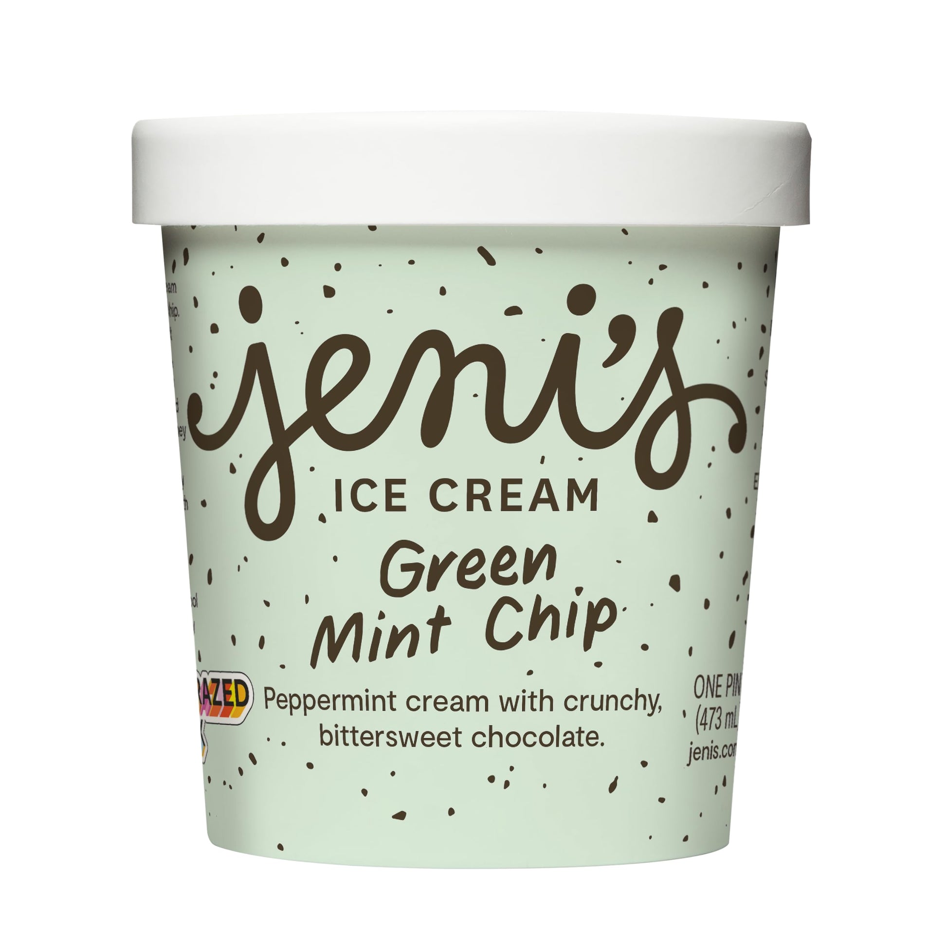 JENIS SPLENDID ICE CREAMS Green Mint Chip Ice Cream, 1 PT