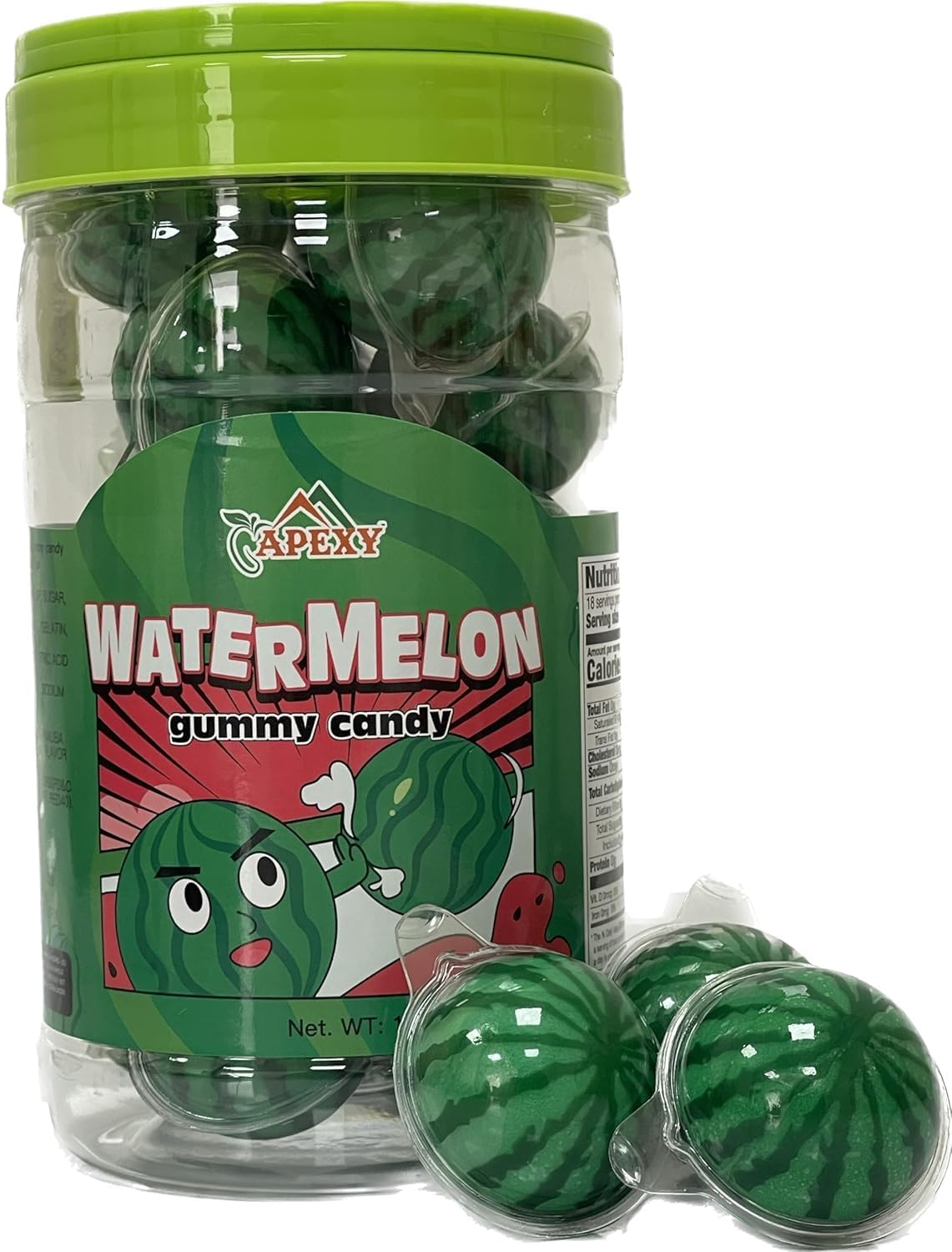 Apexy Eyeball Gummies - With Fruity Liquid Center Eyeball Candy For Halloween  Birthday  Trick Or Treat  Party Candy - Jelly Filled Gummies  Fat Free  Nut Free. 11.42Oz (Sweet Watermelon)