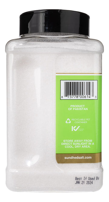 Sundhed Natural White Rock Salt (Fine) in Refill | 750 Grams (26.45 oz) | Gourmet Seasoning Salt | Real and Natural Iodized Tabl