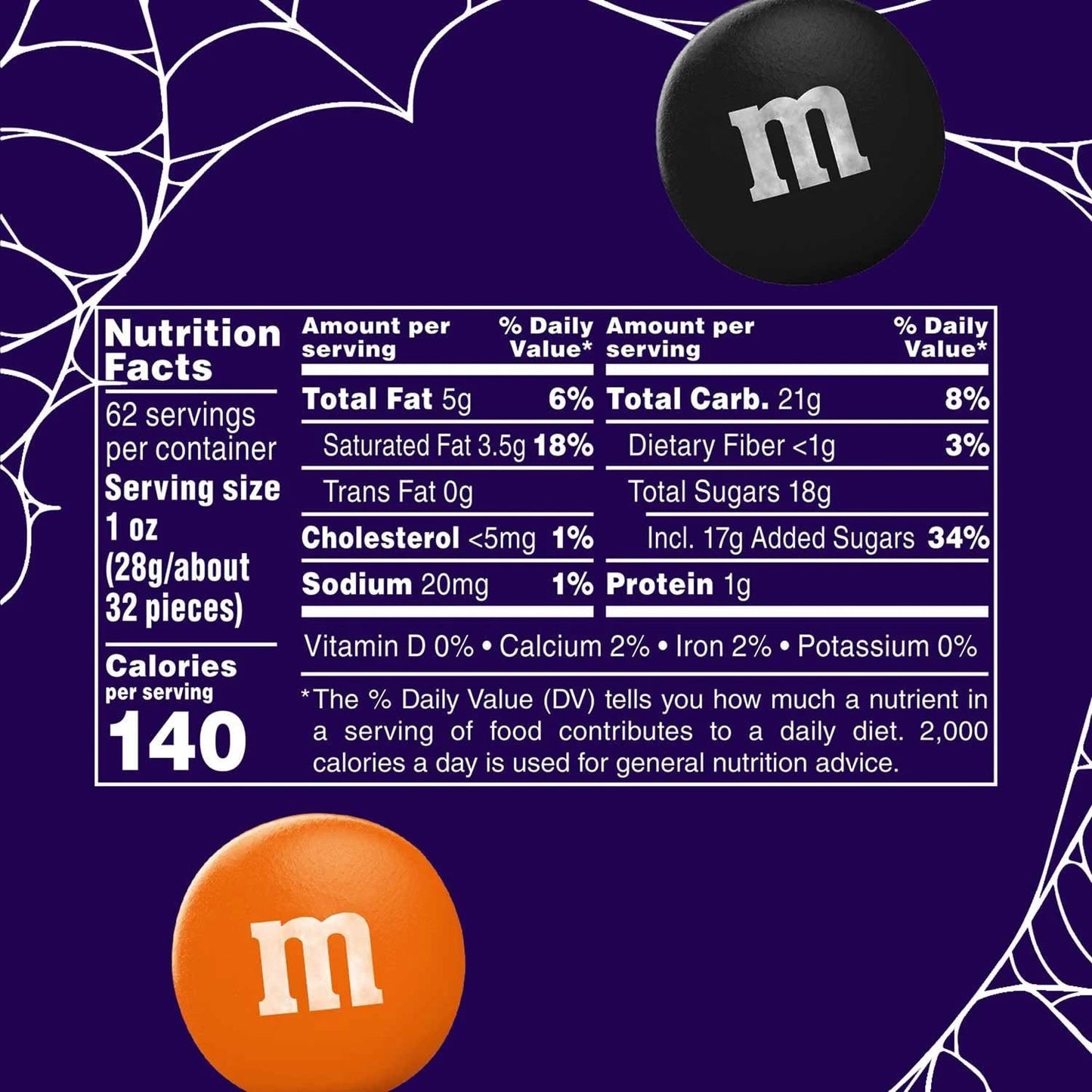 M And MS Milk Chocolate Halloween Candy, 62 oz.