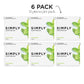 SIMPLY Gum | Dental Gum | Xylitol Chewing Gum - Sugar Free | Spearmint | Pack of Six (90 Pieces Total) | Synthetic Plastic Free