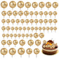 66 Pcs Gold Cake Balls for Decorating - 4 Size Round Ball Cake Topper, Foam Decorations, Balloon Cupcake Toppers for Wedding Bir
