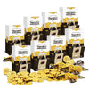 Maccabee Belgian Hanukkah Chocolate Gelt Coins Kosher Nut-Free Dairy Bright Gold (8 Boxes, Each Box Contains 24 Mesh Sacks)
