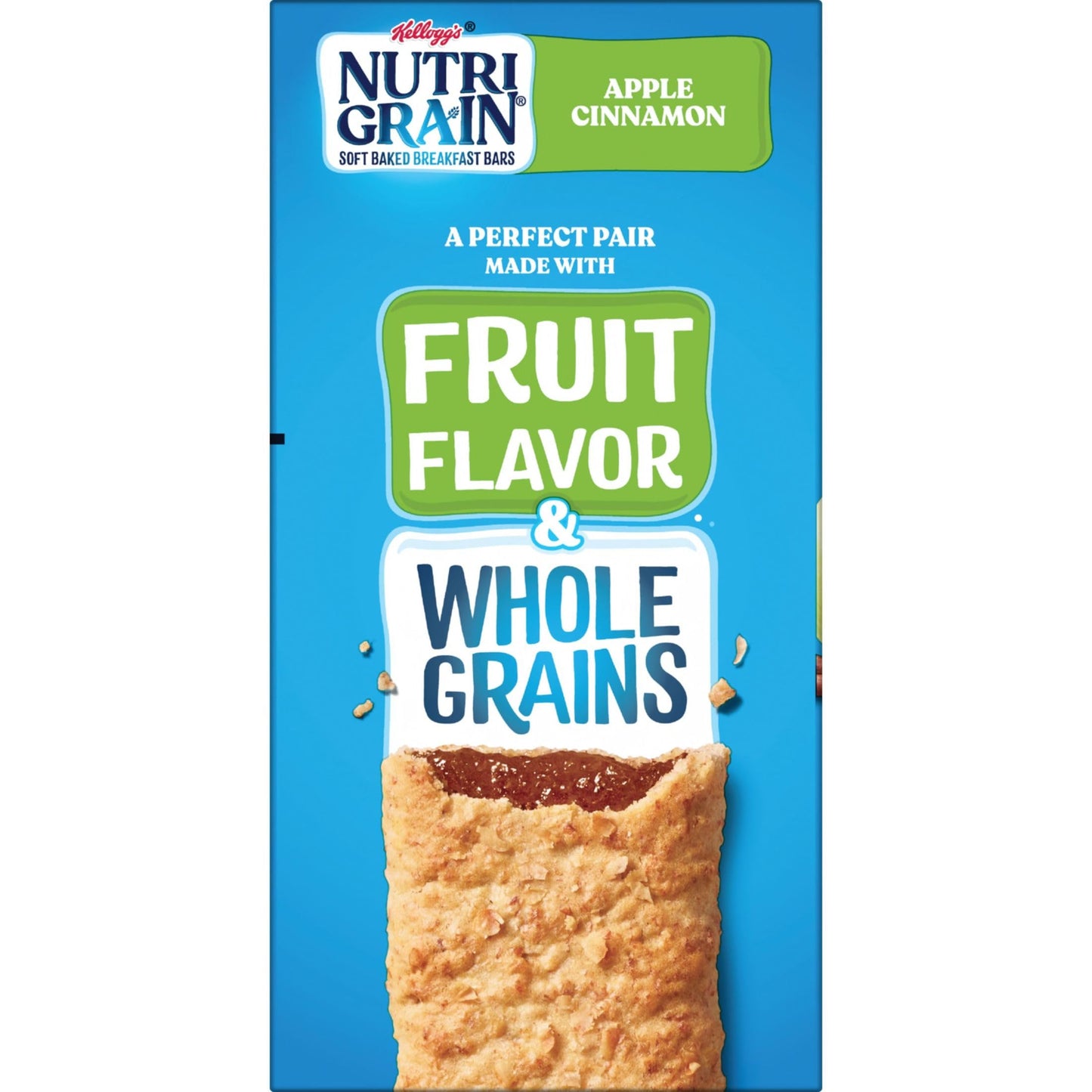Nutri-Grain Breakfast Bars, Made with 10g Whole Grains, Snack Bars, Apple Cinnamon, 20.8oz Box (16 Count)