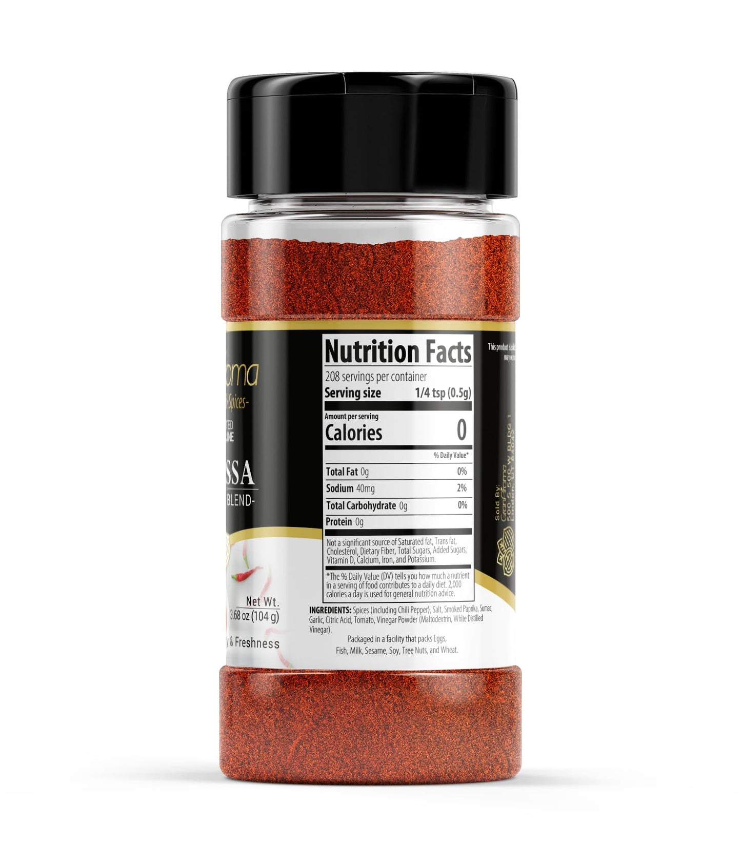 Granaroma Harissa Seasoning Blend, North African Cuisine, Bold & Tangy, Dry Rubs & Roasted Meat (3.68 Ounce)