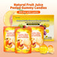 Joyvitas Peelable Gummy Yellow Peach Candy, Low Sugar & Low Calorie, 3 Pack (9.53oz) - Perfect for Stocking Stuffers & Gifts