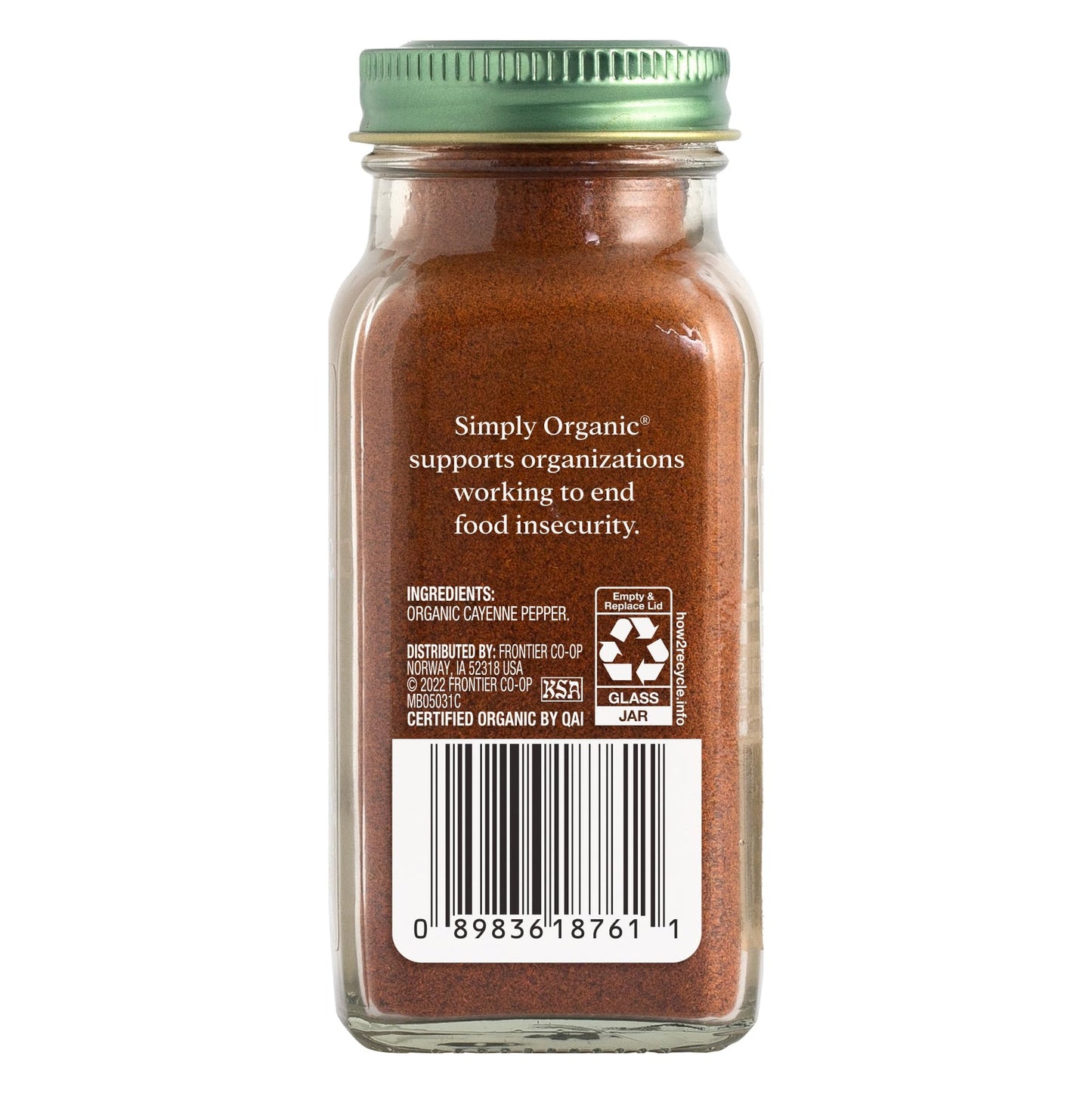 Simply Organic Cayenne Pepper, 2.89 Ounce, Pure, Organic Cayenne Peppers, No Gmo'S, Kosher Certified
