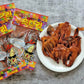 Korean Spicy Flavor Dried Squid Legs - Chewy Texture, Sweet & Salty Taste, Perfect Drinking Snack, 0.7Oz (20G), Pack Of 5