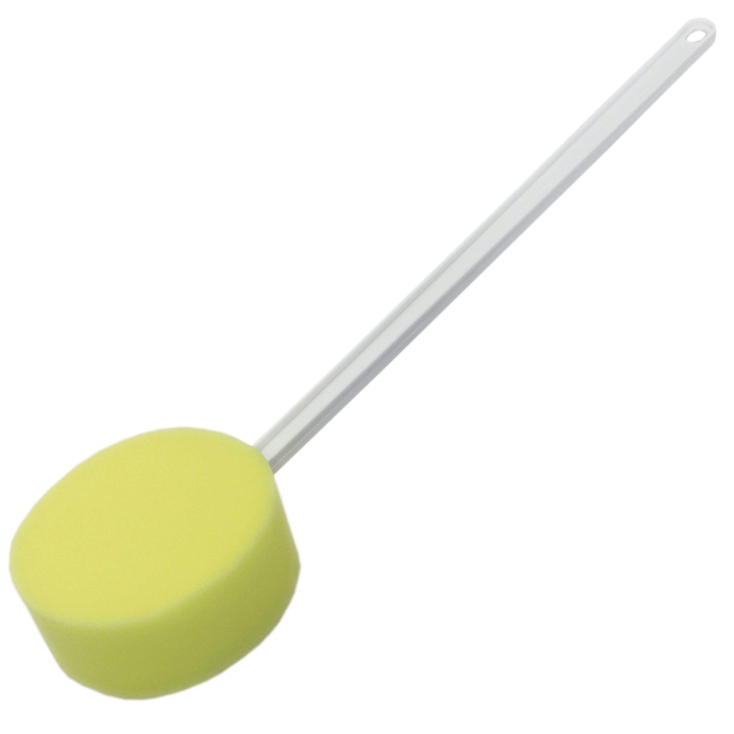 Rehabilitation Advantage Long Handle Sponge, Yellow Sponge/White Handle