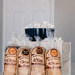 Amish Country Popcorn | 4-1 Lb Bags | Variety Pack | 1 Lb Baby White -1 Lb Medium White - 1 Lb Ladyfinger And 1 Lb Midnight Blue