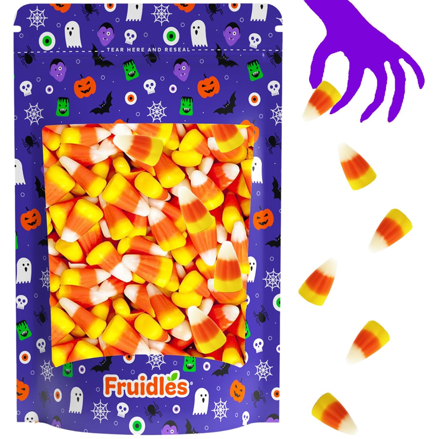 Fruidles Halloween Original Candy Corn Treats, Gluten-Free, Fun & Festive Holiday Snacking (1 Pound)