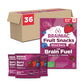 Brainiac Fruit Snacks, Mixed Berry, Brain Boosting Patented BrainPack Ingredients with Omega-3s DHA/EPA and Choline, Functional 