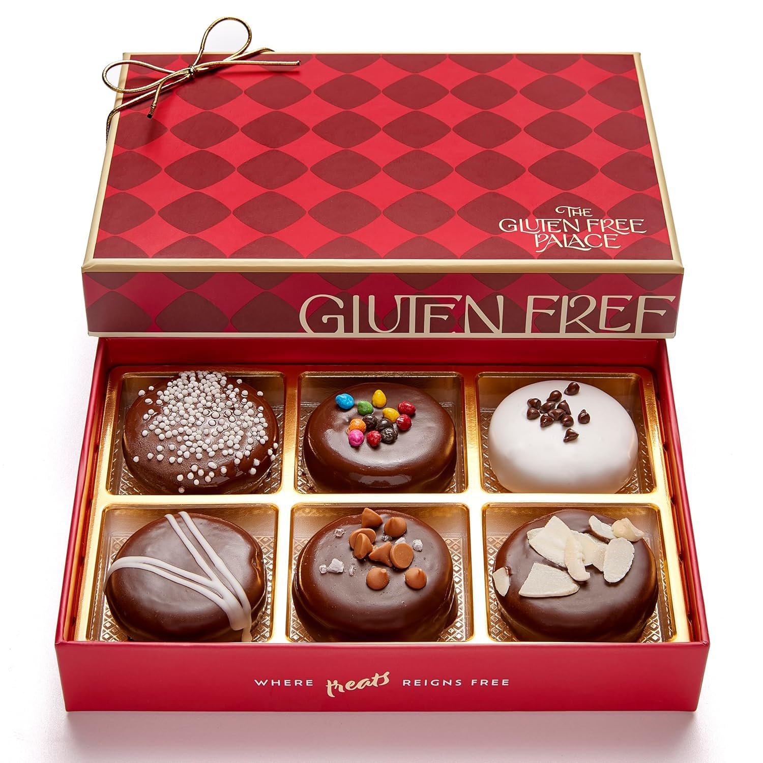 Gluten Free Palace Chocolate Cookies Gift Basket - Mothers Day Vegan Chocolate Box - Fathers Day Gluten Free Basket - Men, Women