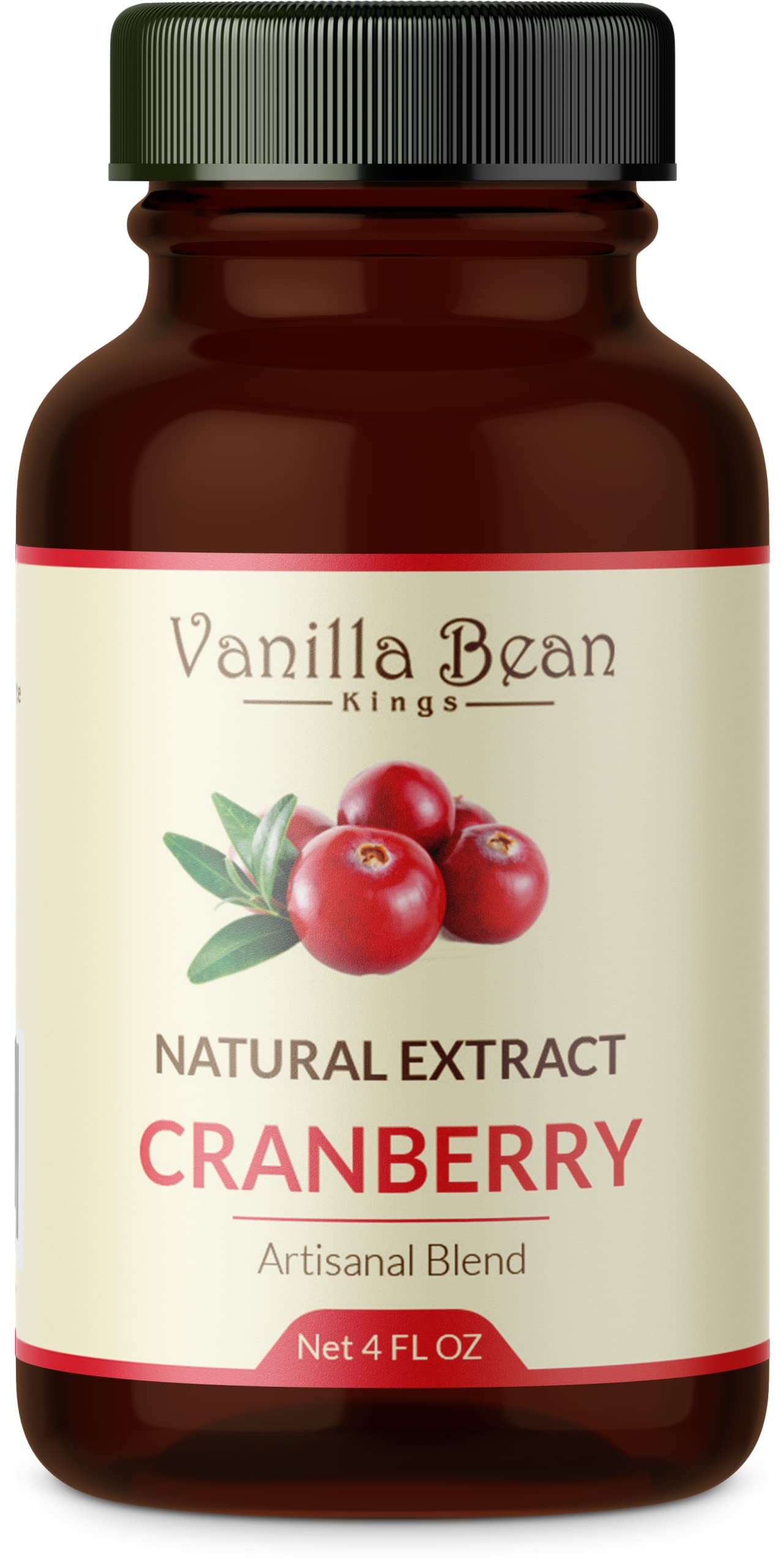 Natural Cranberry Extract For Baking And Flavoring - 4 Oz - Premium Quality Natural Flavors For Baked Goods, Desserts, & Cooking