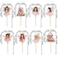 40 Pcs Fairy Cupcake Toppers Flower Wing Angel Fairy Cupcake Picks Ballet Dancer Fairies Party Cupcake Decoration For Wonderland