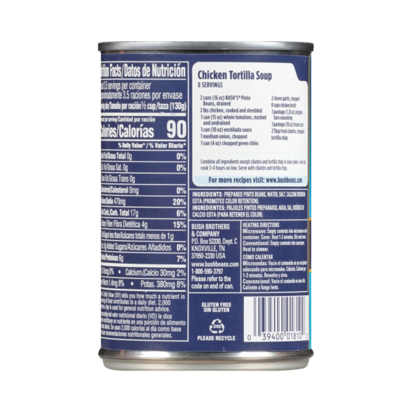 Bush'S Best Baked Beans, Pinto Perfect Pair, 3 Pinto (16 Oz), 3 Cannellini (15.5 Oz), (Variety Pack)