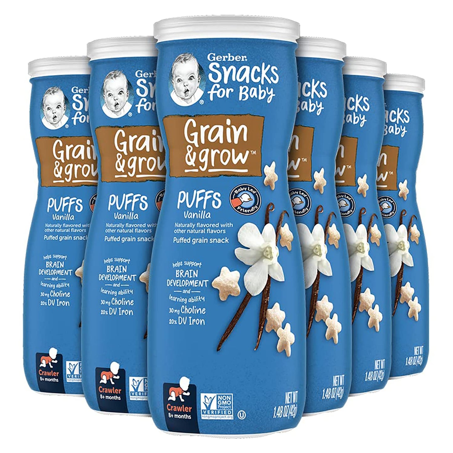 Gerber Baby Snacks Puffs (Vanilla) (Pack Of 6)