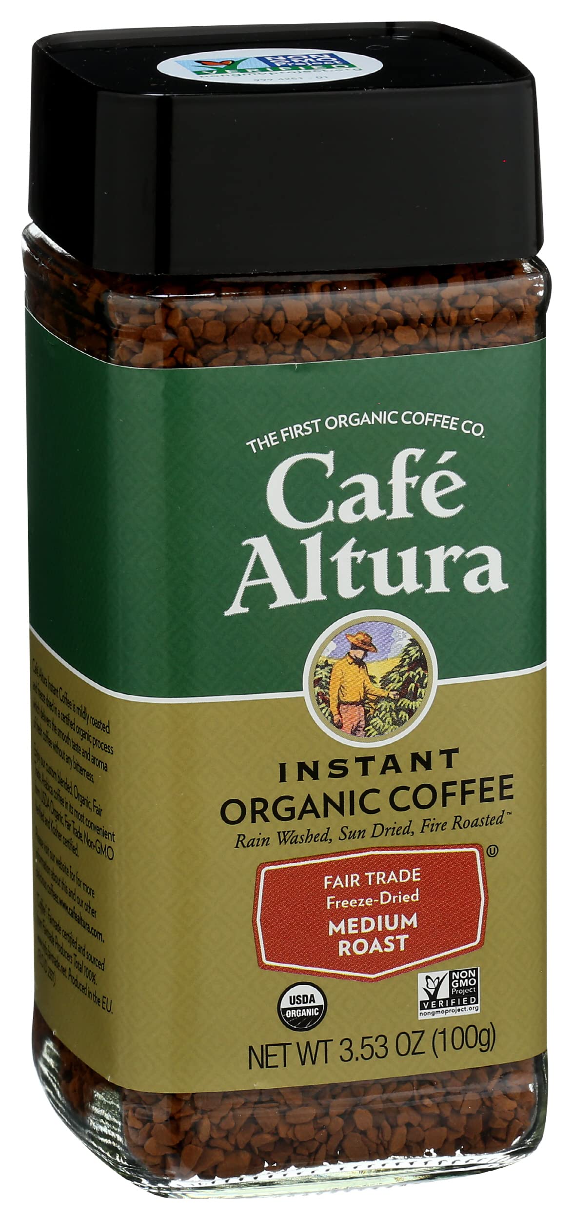 Café Altura, Organic Freeze Dried Coffee, 3.5 Oz