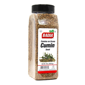 Badia Cumin Seeds, 16 Oz - Whole Seed, Aromatic Flavor, Cooking, Spice Blends & Seasonings