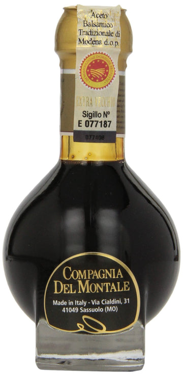 Compagnia Del Montale Aceto Balsamico Tradizionale di Modena DOP ExtraVecchio, 3.38 oz., (100 ml)