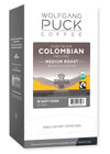 Wolfgang Puck Coffee Soft Pods, Colombian, Organic Fair Trade, 18 Count (Pack Of 6)