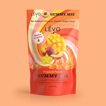 LEVO Gummy Mix - Tropical Peach - Makes 64 Gummies - 1 Pack - Orange