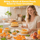Peach Powder, 4 oz/114 g Rich Peach Flavoring for Baking, Smoothies, Desserts & Drinks, Alternative to Frozen Peaches & Freeze D