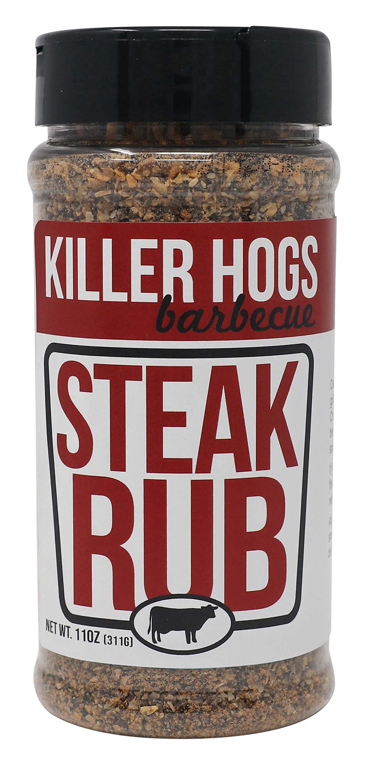 Killer Hogs Steak Rub - Championship BBQ Seasoning for Beef, Steak, Burgers - 11 Ounces