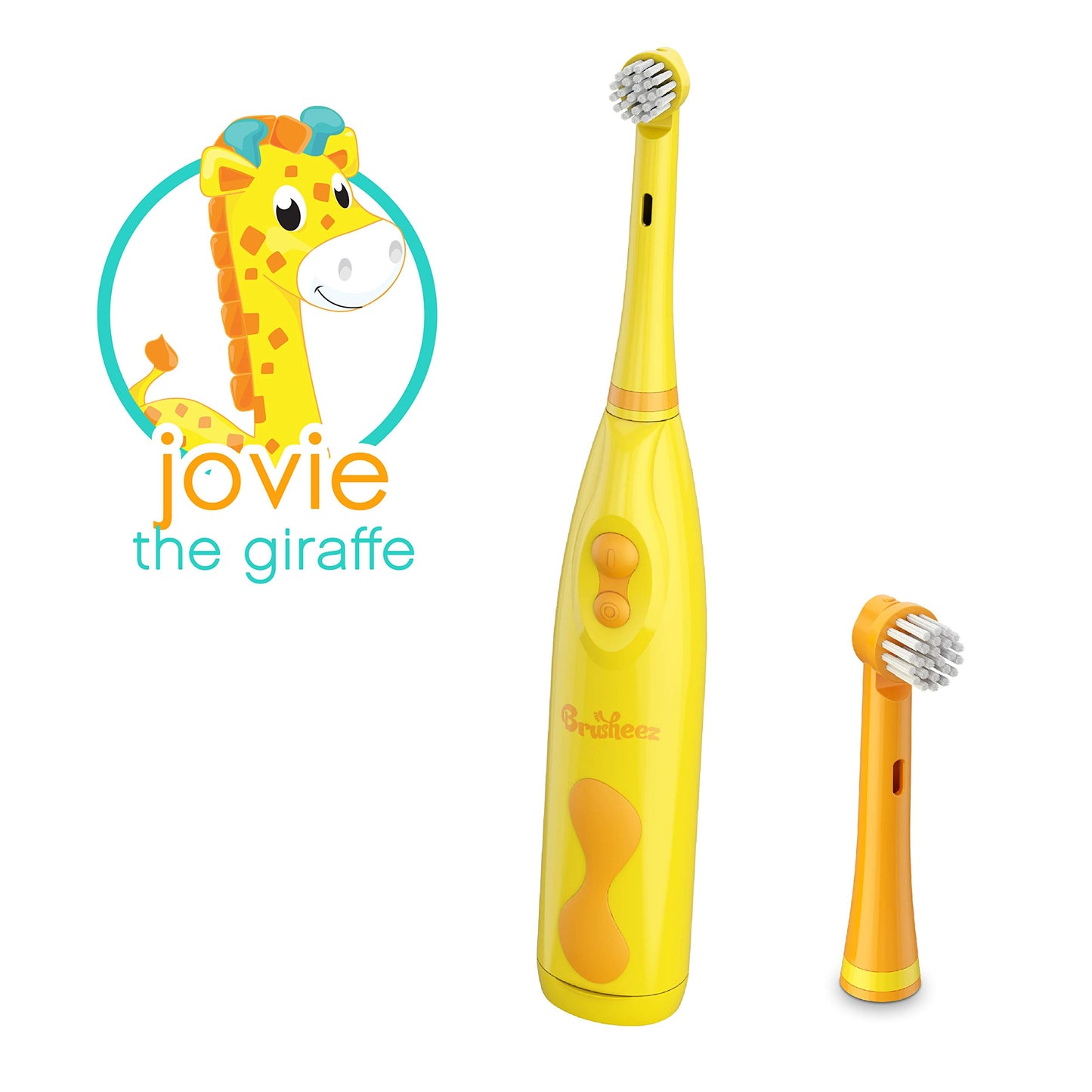 Brusheez    Electronic Toothbrush Replacement Brush Heads 2 Pack (Jovie The Giraffe)